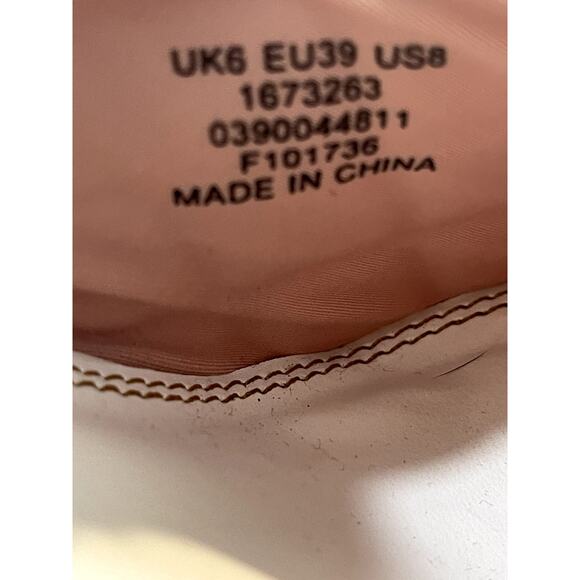 ASOS DESIGN Popeye Quilted High Heeled Mules in White Square Toe Size 8 - Picture 8 of 9